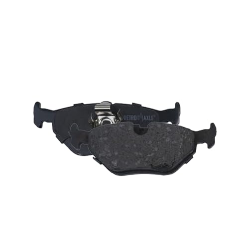 Image of Detroit Axle - Rear Brake Pads for BMW 525i 528i 530i 540i 323i 328Ci Ceramic Brake Pads w /Hardware Replacement