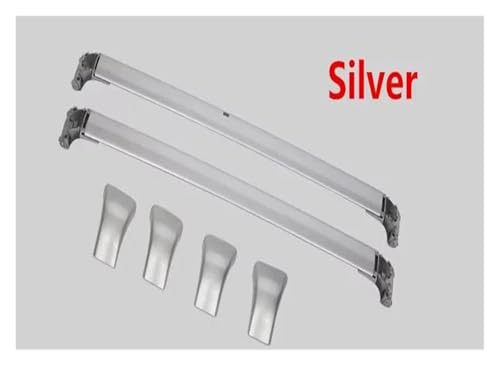 Barras transversales aluminio plata para Toyota Highlander 2015 a 2020 techo resistente 2