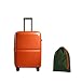 ANTLER Single Stripe Hard Shell Medium Suitcase + Laundry Bag - 68x46x31cm 89L, Expandable, Lightweight, 4 Spinner Wheels, TSA Lock - Durable Check in Luggage - Ember Orange