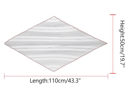 Women Pleated Chiffon Scarves, Contrast Color Trim Semi Sheer Stretchy Gauze Neck Scarf Neckerchief3