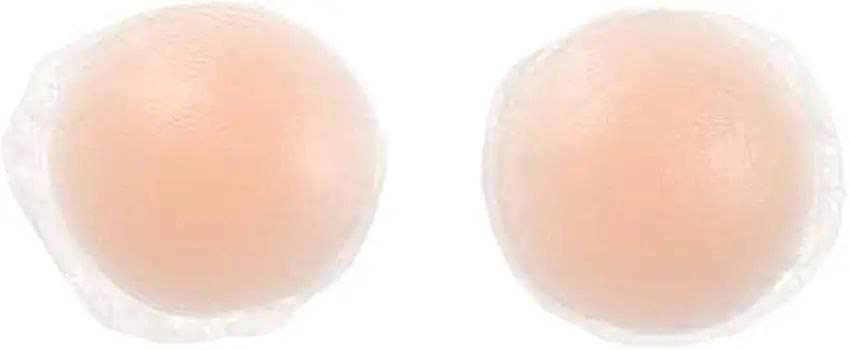 Silicone Reusable Nipple Cover Bra Pad Adhesive Nipple Pads Thin for Girls & Women's Party Dress, Off Shoulder Dress (Pack of 2)-image-36