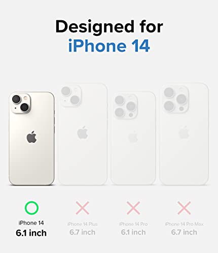 Image of Ringke Fusion Prevents Oily Smudges Compatible with iPhone 14 Case, Anti-Fingerprint Technology Easy to Hold Feels Velvety Soft Phone Cover for Women, Men - Matte Clear.