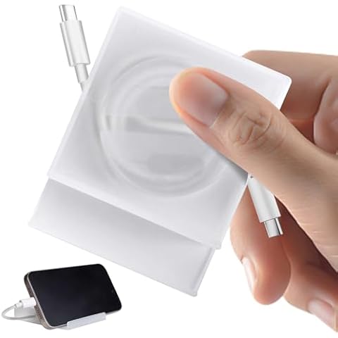 Cable Winder, Lines Charging Cord Organizer, retrievable Cable Management for Longer Original Charging Cables, Cord Retrievers That can be Used as Phone Holders Cover