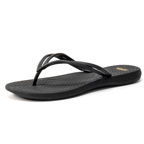Image of VOVEA Flip Flops For Women Non-Slip Bathroom Shower Shoes Cushion foam Indoor and Outdoor Sandals