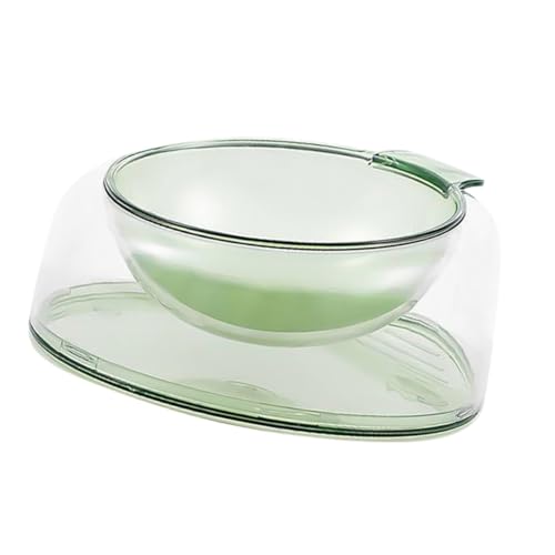 BESPORTBLE ペット用給餌ボウル 皿 豚 高猫ボウル 摂食 フィーダ 犬用屋外ウォーターボウル ペットフード容器 猫犬の給餌用品 こぼれる マット ペット用水飲み場 プラスチック Green