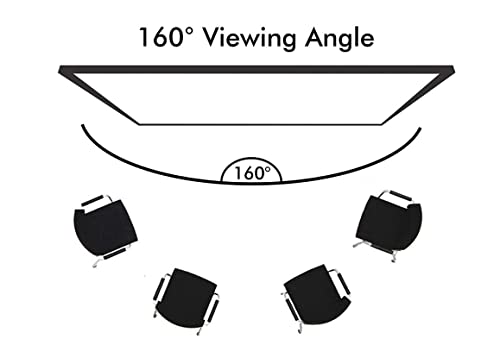 Image of BIG VUE 120 Inch ALR UST Projector Screen 16:9 Ambient Light Rejecting Projection Screen for Ultra Short Throw Projector, 160 Wide View Angle Fixed Frame Screen for Classroom, Home Theater or Office