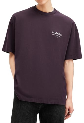 Image of AllSaints Men's Underground Oversized Short Sleeve Crew Neck Shirt