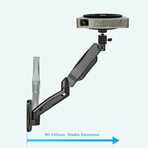 Soporte de proyector universal para montaje en pared, marco telescópico con elevación frontal y trasera, compatible con la mayoría de proyectores miniatura 5