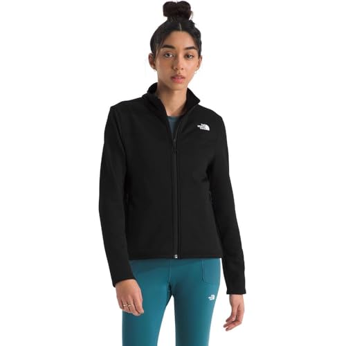 The North Face Women's Cedar Trail Grid Fleece Jacket - Soft Fleece Zip Up Jacket, Secure Zip Pockets, Stretch Fabric, TNF Black, X-Large