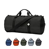 Northstar Sports 1050 HD Tuff Cloth Diamond Ripstop Series Gear and Duffle Bag, 12 x 24-Inch, Midnight Black