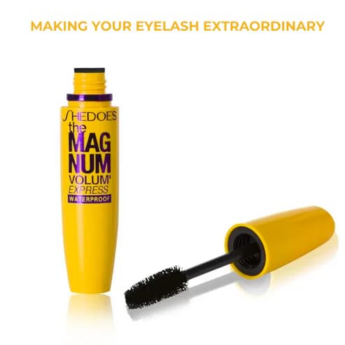 Image of Eyelash Mascara Makeup Kit Long Lasting, Natural, Waterproof, Smudge Proof Professional Eye Mascara Cosmetic Make Up, Maximum Lash Volume, Length, and Definition(Black)