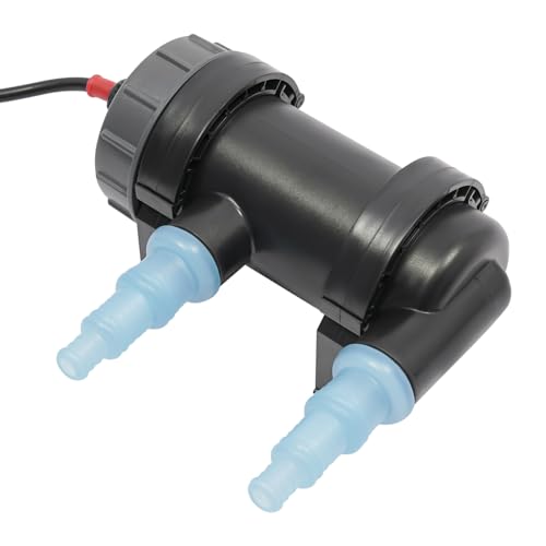 NoneDanGee UV-Klärer Aquarium 5W 350L/h, Vorklärgerät für Teichfilter & Teichpumpe, Wasserklärer mit UV Lampe, UV Desinfektionsgerät, Wasserklärer Aquarium Sterilisator zur Algenbekämpfung