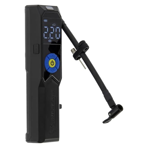 Mini compressore a batteria con batteria al litio ricaricabile; compatto e leggero, entra facilmente in tasca o in borsa; per controllare la pressione dei pneumatici o gonfiare gli accessori ovunque ci si trovi