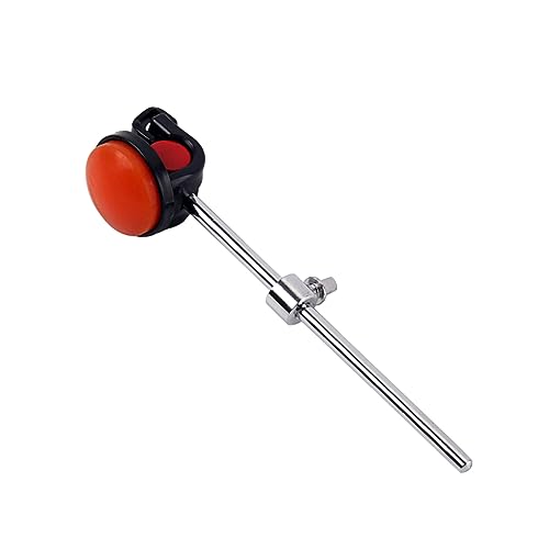 2 pcs baquetas de batería con cabezal de silicona rojo miniatura 6