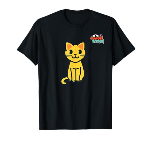 happy frontal upright cat emojitown emoji emoticon T-Shirt
