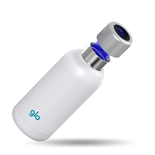 Botella Inteligente de Acero inoxidable Purificadora de agua sin BPA - Glo - Con Autolimpieza al...