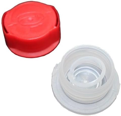 Air Sea Containers 1L UN F-Style Metal (White) Can with 32mm REL Plastic Red Cap (Empty CAN) - Epoxy Gold Lined Interior - Perfect for Thinners, Adhesives, Paint, Etc. UN Rated 3A1/Y1.6/180