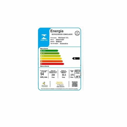 Geladeira Brastemp Frost Free Duplex 375 litros cor Branca 110V