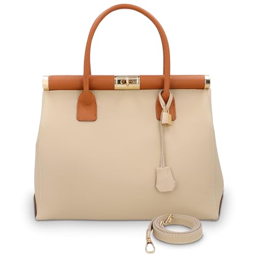Genuine Italian Leather Handbags for Women - Spacious Interior, Durable Hardware, Crossbody Strap, Handmade