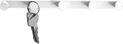 Porta Chaves Minimalista 3 ou 5 Chaves Plástico Chaveiro Casa Apartamento Parede Ambiente Prático (5 Chaves, Branco)