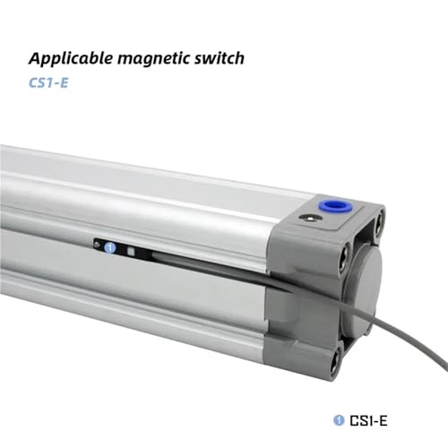 Vérin double effet DNC32 amortissement PPV ajustable en aluminium