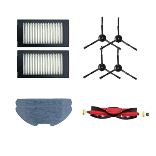 Robot Vacuum Cleaner HEPA Filter/Main Brush/Side Brush/Rag,Compatible for Xiaomi Mijia Robot Pro/2Pro/MJSTS1 .Robot Vacuum Replacement Parts