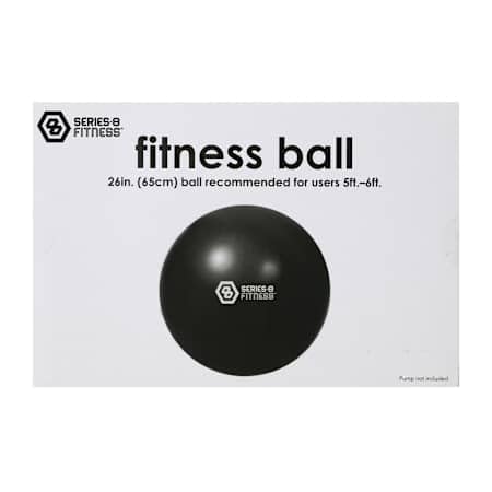 Amazon.com: Series-8 Fitness Ball, 26 Inch Exercise Ball, Black