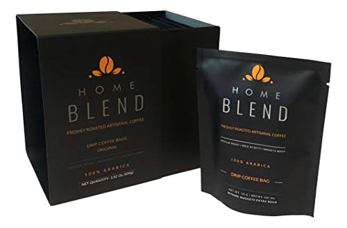 Home Blend Coffee Roasters - Drip Coffee Bags - Pack of 10 - Vienna (Dark Roast)