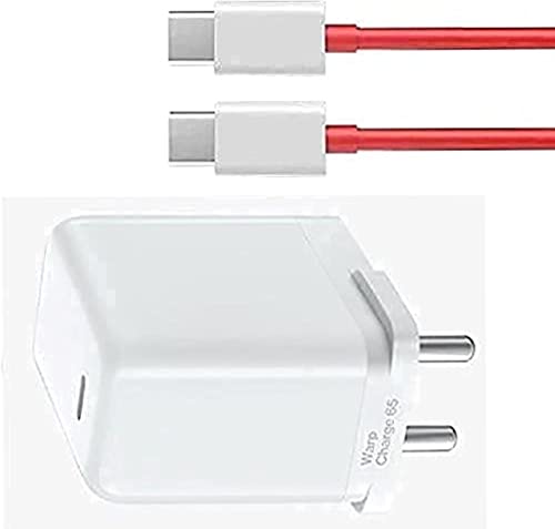Image of Original 65 Watt C-Type for Oneplus /Compatible with Oneplus 9 RT Oneplus 9 Pro (Type-C with C to C Cable)