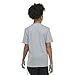 adidas Boys' Short Sleeve Cotton USA Graphic T-Shirt, Heather Grey American, 4