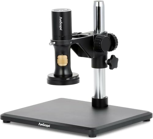 Image of AmScope - 1080p HDMI All-in-One Digital Microscope with Zoom Optics on Table Stand - DM756H2D-TS