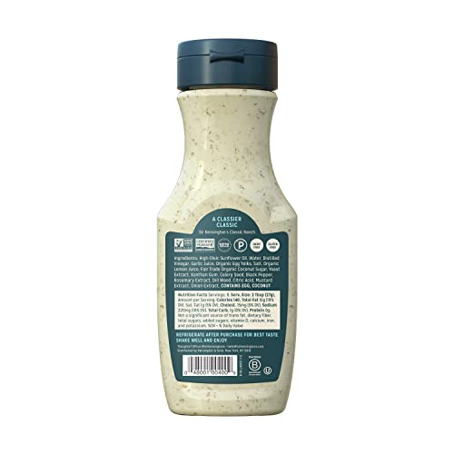 Sir Kensington's Ranch Dressing And Dip, Classic Ranch, Keto Diet & Paleo Diet Certified, Dairy Free, Gluten Free, Non- Gmo Project Verified, Shelf-Stable, 9 Oz #TOP1
