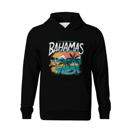 Kids Proud Bahamas Gift Design Idea Vintage Boys Girls Lightweight Kangaroo Pocket Fleece Hoodies2