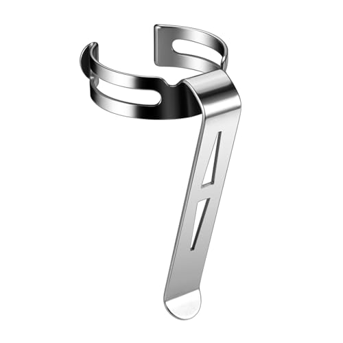 Clip de lampe de poche en acier inoxydable B128 rigide et durable