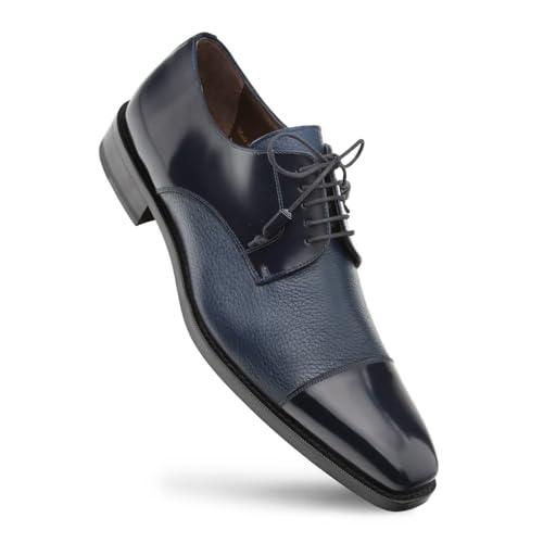 Mezlan - Soka - Men's Cap Toe Dress Shoe - Deerskin and Polished Calfskin with Elegant Tassel Detail - Handcrafted in Spain3