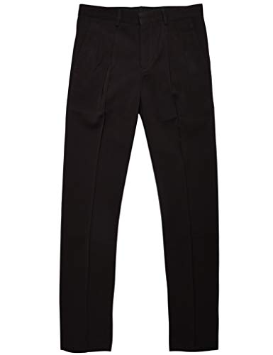 Match Men's Classic Straight-fit Wrinkle-Resistant Pleated Dress Pants M42