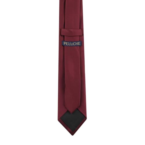 Image of Peluche Modish Navy Blue Colored Microfiber Necktie for Men