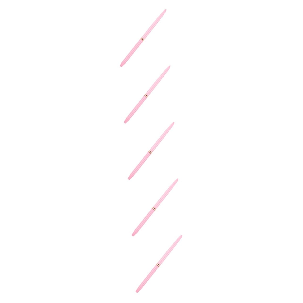 FRCOLOR 5pcs lápiz para arte de uñas herramientas de manicura cepillo para dibujar uñas lápices de dibujo para pintura de uñas Kolinsky acrílico pincel 3d gel rosa fibra lana cepillo pedicura