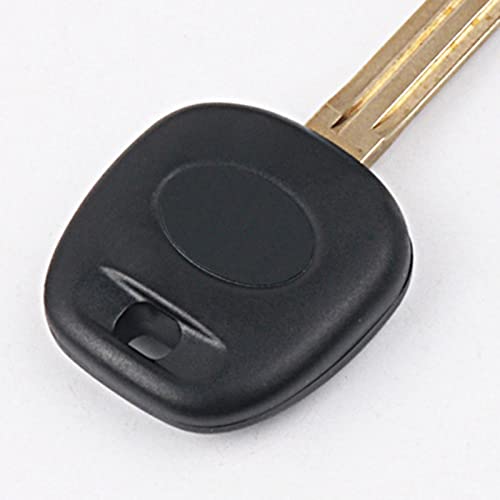 AMLESO Chip de transponder de chave de carro de ignição sem cortes, tampa de chave, chave fob shell