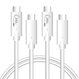 TYPE-C USB 充電ケーブル 【2本セット】 ホワイト ブラック 1m 2m 急速充電 USB2.0 (ホワイト, 2m)