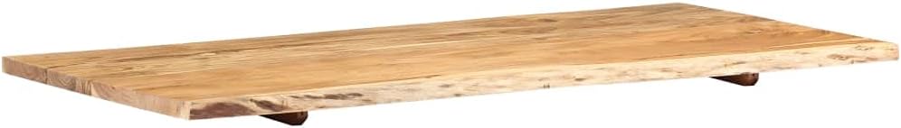 FAMIROSA Bathroom Vanity Top Solid Acacia Wood 46.5"x21.7"x1" 36.19 lbs