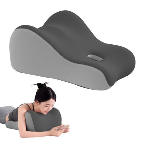 kaobbfacai Intimacy Support Wedge Pillow for Couples Memory Foam Positioning Cushion for Back Neck & Waist Pain Relief with Washable Cover Portable Design for Relaxing Reading & Adult Play-Grey