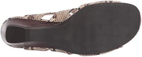 Bella Vita Women's Wedge Sandal, Taupe Snake, 9 X-Wide | Image 3