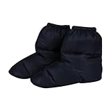 冬用ダウンスリッパ ブーティーシューズ アウトドア 釣り用 フットウェア 1足 ブラック, 黒, 30 cm