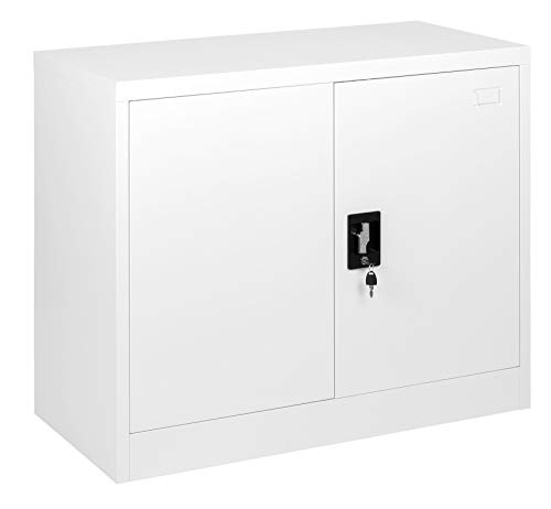 MMT Furniture Designs Ltd FC-A9W Weiß Büroschrank aus Stahl, Legierter, 900mm Tall Cover