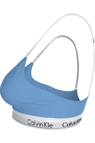 Calvin Klein Damen BH Bralette Lightly Lined Elastischer Bund, Blau (Blue Descent), 4XL – Ansicht 3