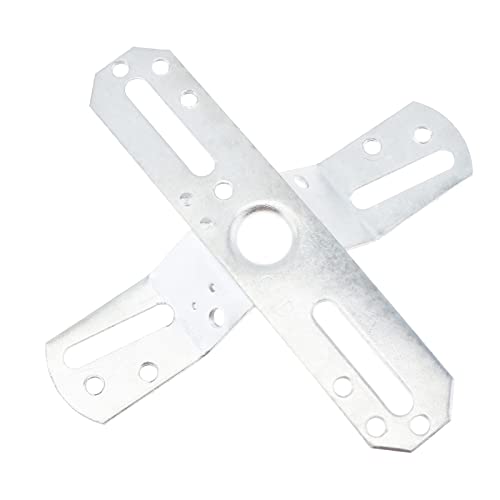Image of RTNLIT 4 inch Light Fixture Mounting Bracket, Universal Chandelier Crossbar 180 Rotation and Fixed, Cross-Shaped Lighting Parts with Screws and Nuts, 2 Packs