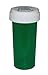 Pharmacy Prescription Vials, Green Child Resistant Medicine Bottle, 13 Dram Reversible, Caps Included, Pack of 24 (Pill Container, Pharmacy Bottle, Pharmacy Container) by Sponix