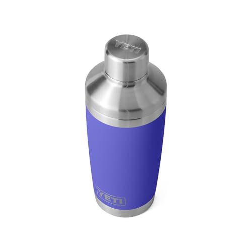 Coctelera YETI Rambler violeta ultramar de acero inoxidable aislada 2