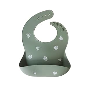 Unique for you Siliconen slabber – kleur junglegroen – afwasbaar – waterdicht – BPA-vrij